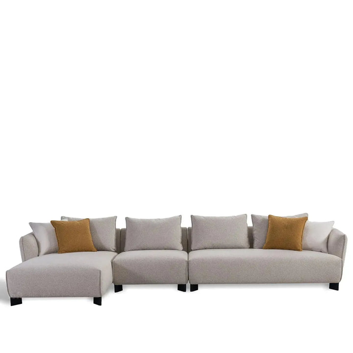 Modern fabric l shape sectional sofa nest 4+l in still life.