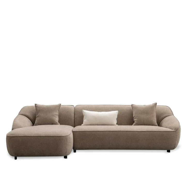 Modern mixed weave fabric l shape sectional sofa sphia 3.5+l conceptual design.