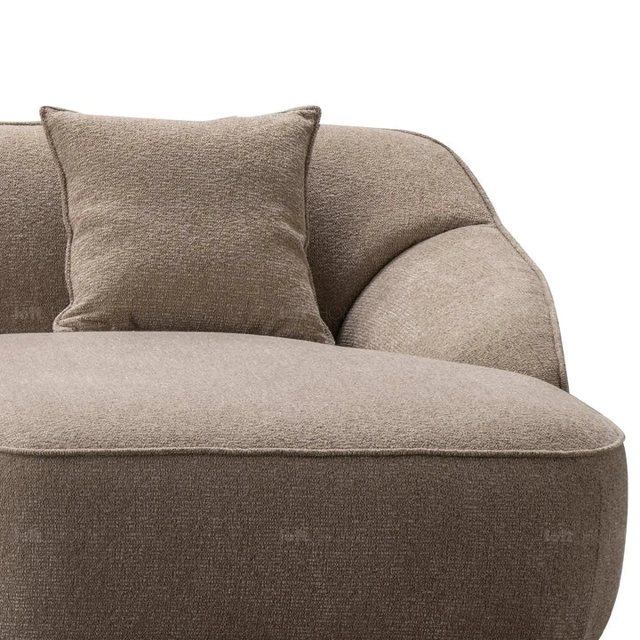 Modern mixed weave fabric l shape sectional sofa sphia 3.5+l in real life style.