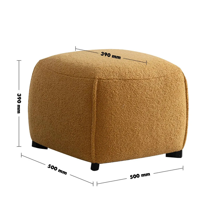 Cream sherpa fabric ottoman saffron size charts.