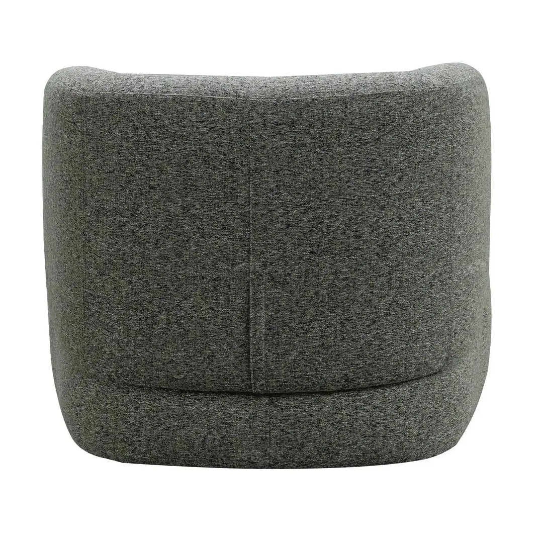 Modern mixed weave fabric revolving 1 seater sofa goyle material variants.