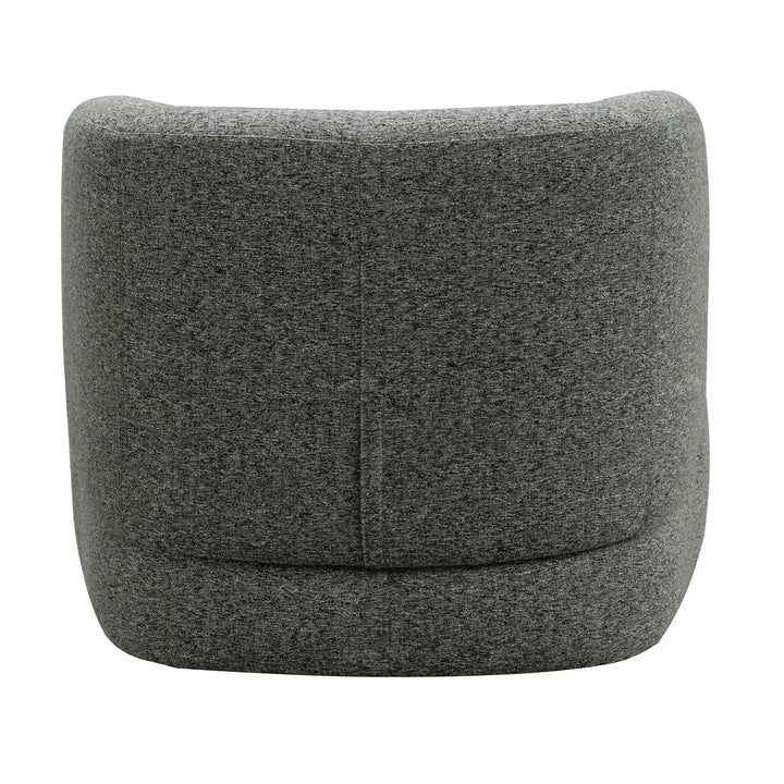 Modern mixed weave fabric revolving 1 seater sofa goyle material variants.