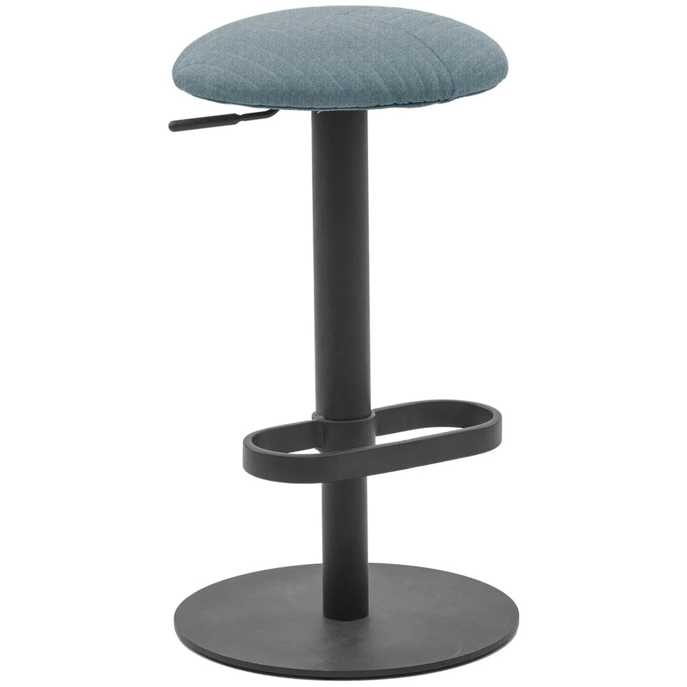 Modernfabric round bar stool shell in white background.