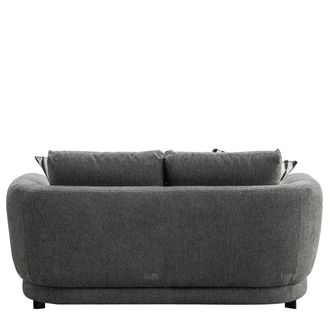 Modern mixed weave fabric 2 seater sofa oble color swatches.