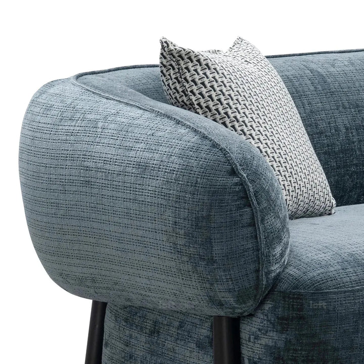 Modern mixed weave fabric 3 seater sofa nep with context.