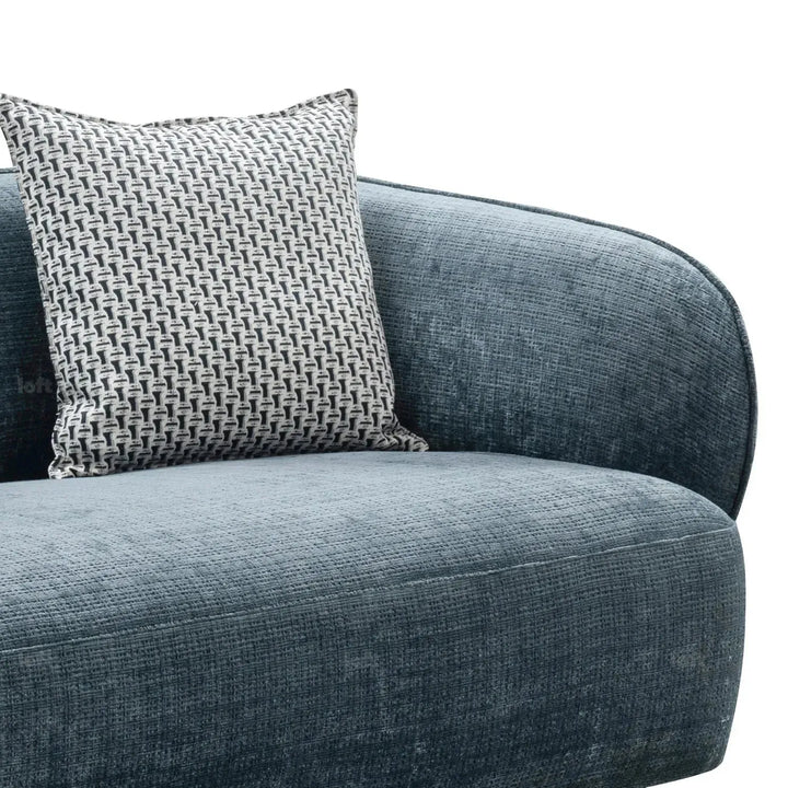 Modern mixed weave fabric 3 seater sofa nep in details.