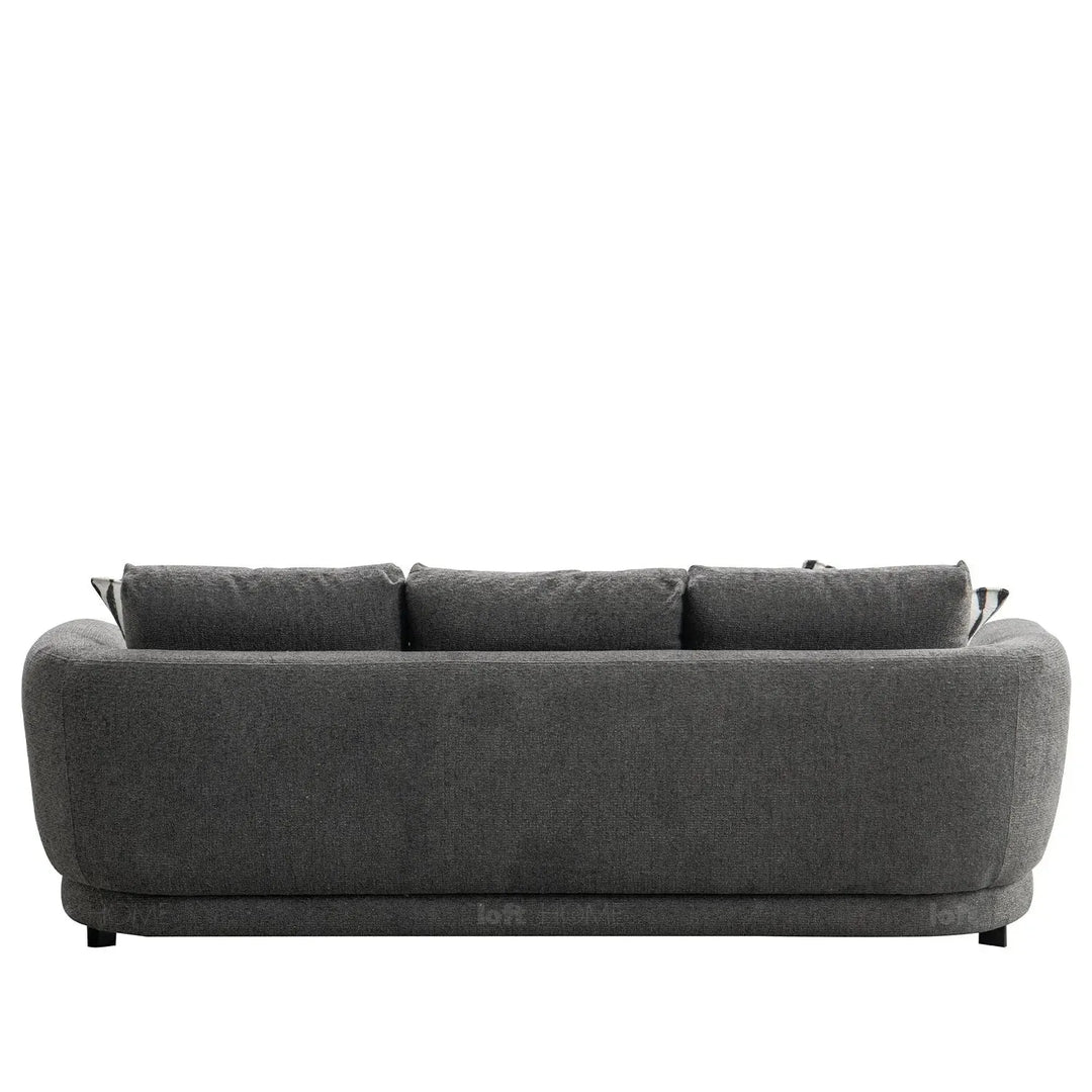 Modern mixed weave fabric 3 seater sofa oble color swatches.
