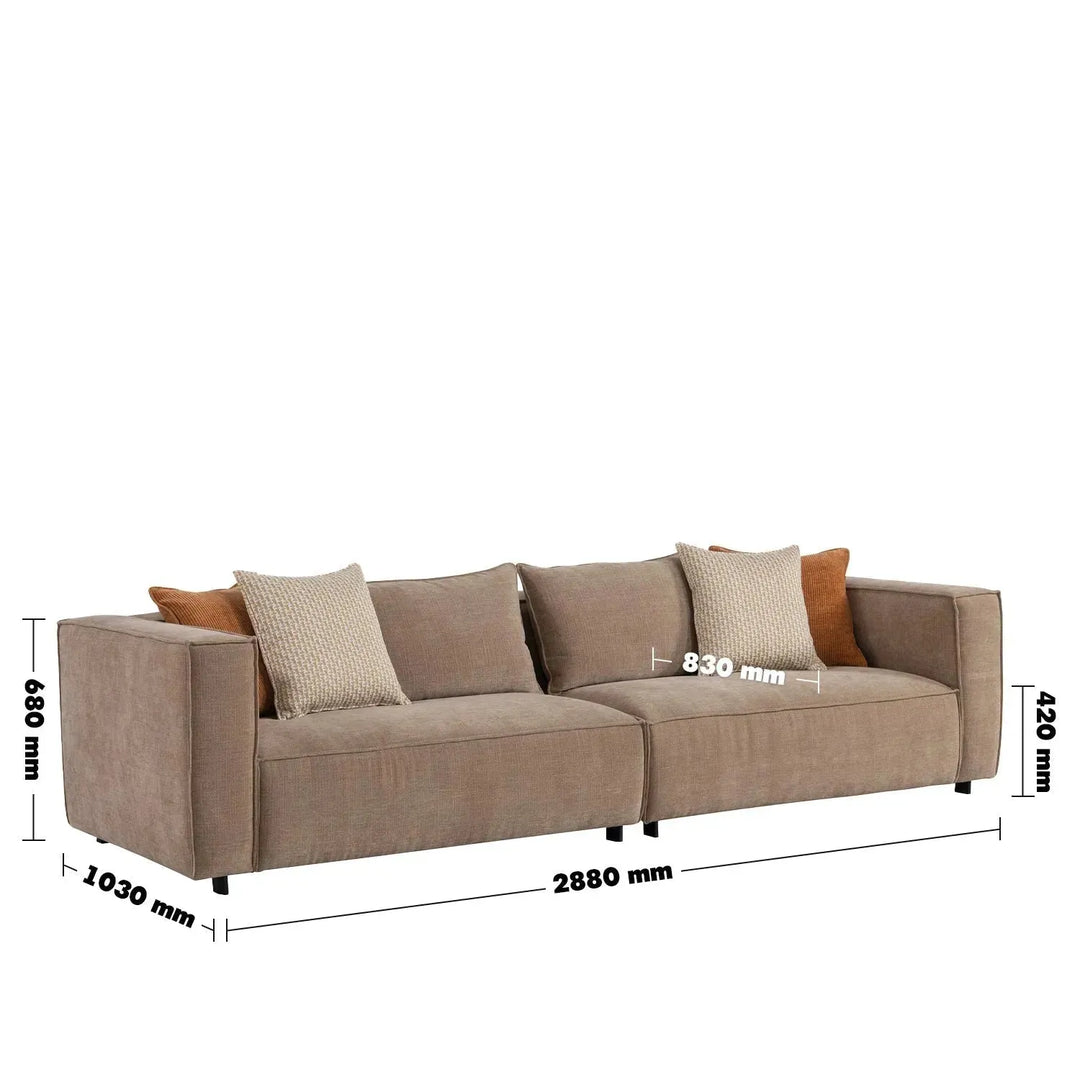 Minimalist mixed weave fabric 4 seater sofa cyus size charts.