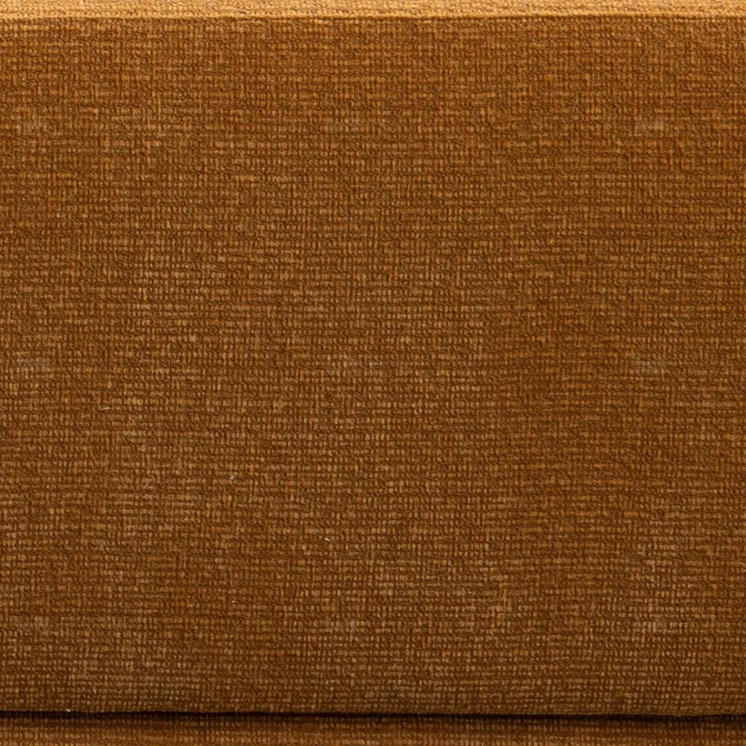 Modern mixed weave fabric 4 seater sofa elegant in panoramic view.