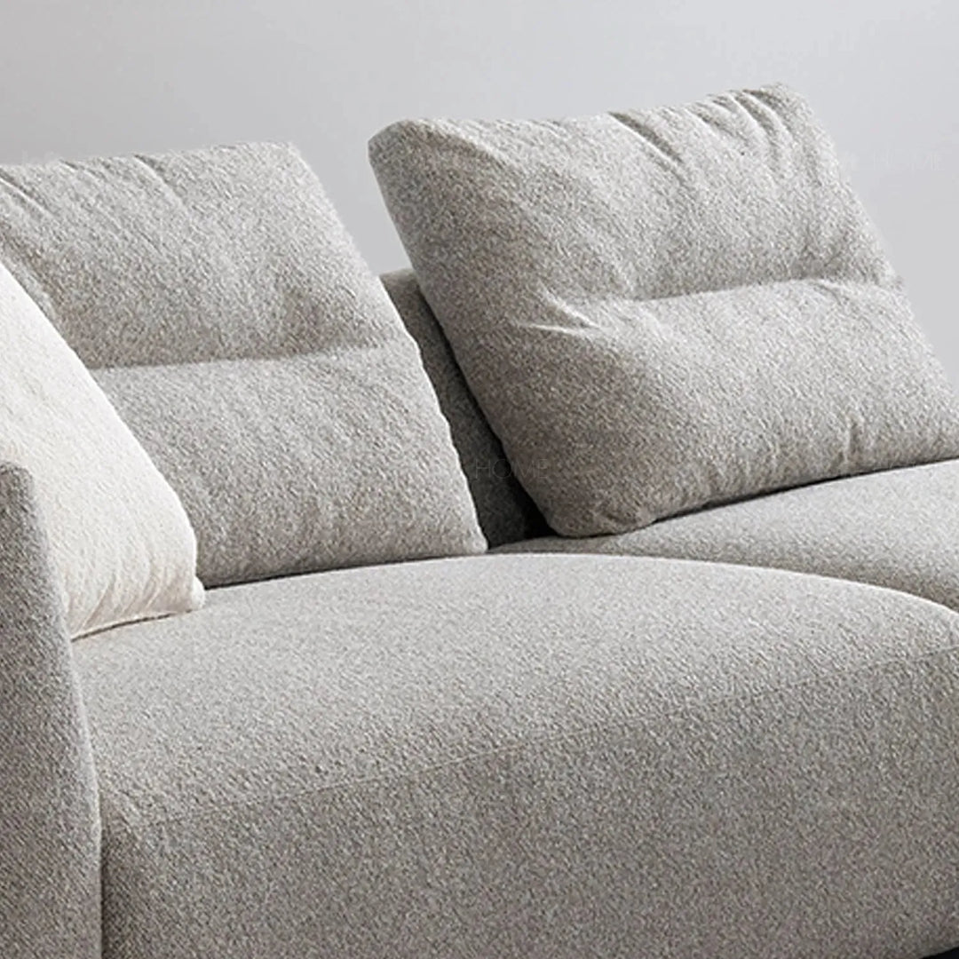 Minimalist mixed weave fabric 4 seater sofa sanctuary environmental situation.