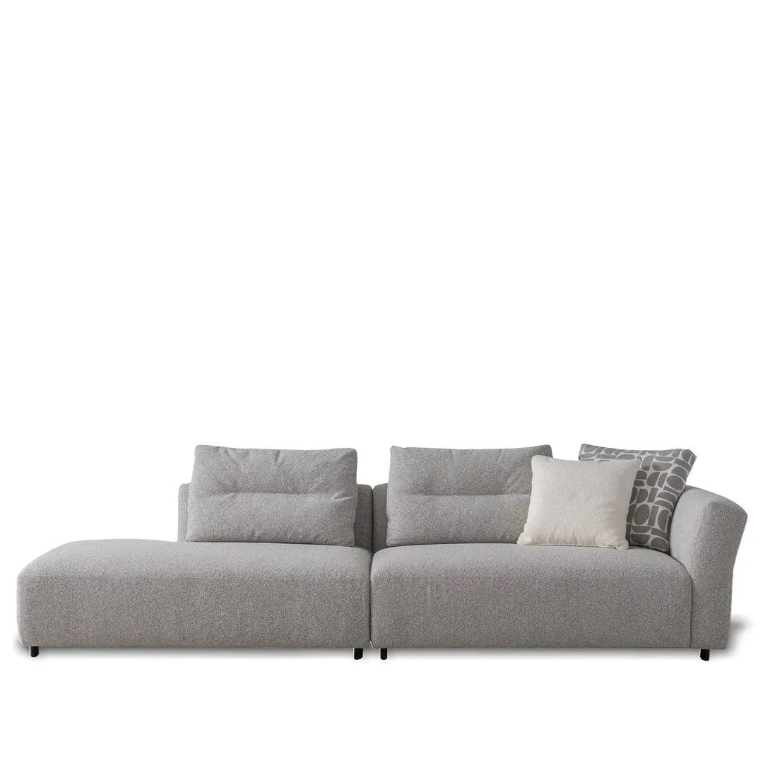 Minimalist mixed weave fabric 4 seater sofa sanctuary detail 1.