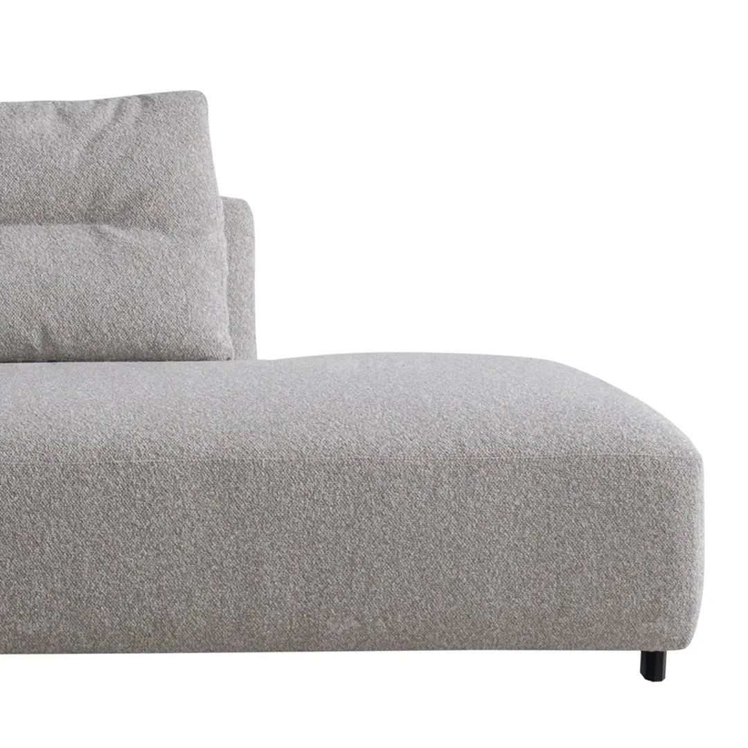 Minimalist mixed weave fabric 4 seater sofa sanctuary material variants.