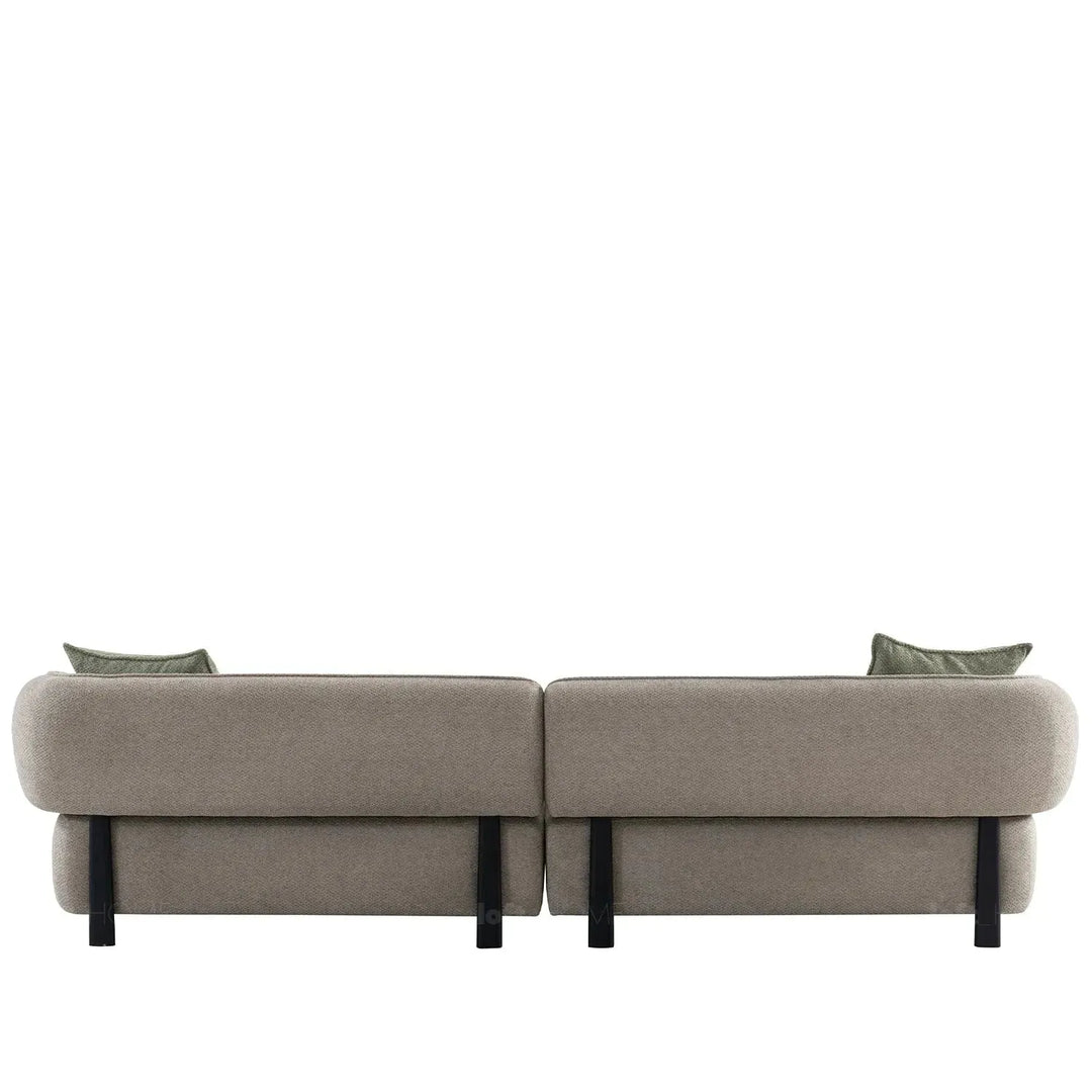 Modern mixed weave fabric 4 seater sofa vista conceptual design.