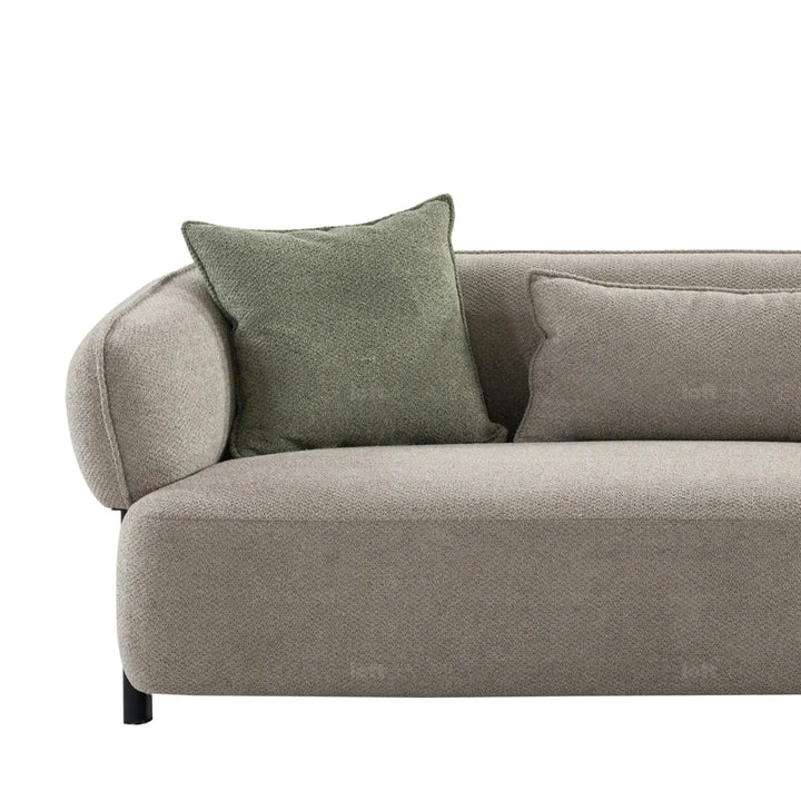 Modern mixed weave fabric 4 seater sofa vista color swatches.