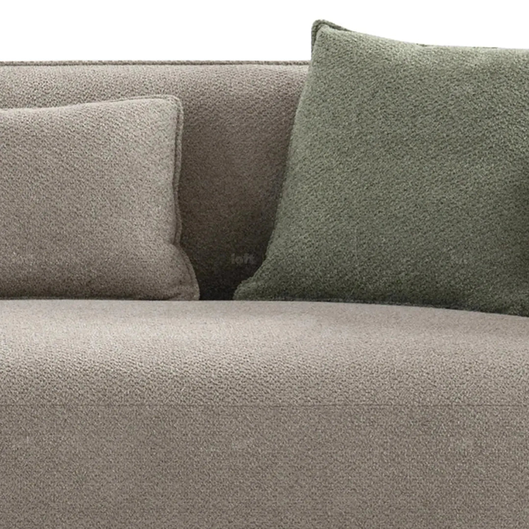 Modern mixed weave fabric 4 seater sofa vista in real life style.