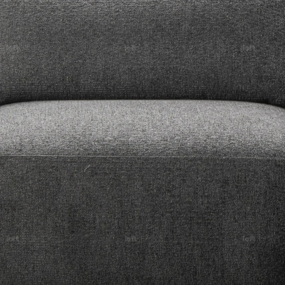 Modern mixed weave fabric l shape sectional sofa asce 4+l in panoramic view.