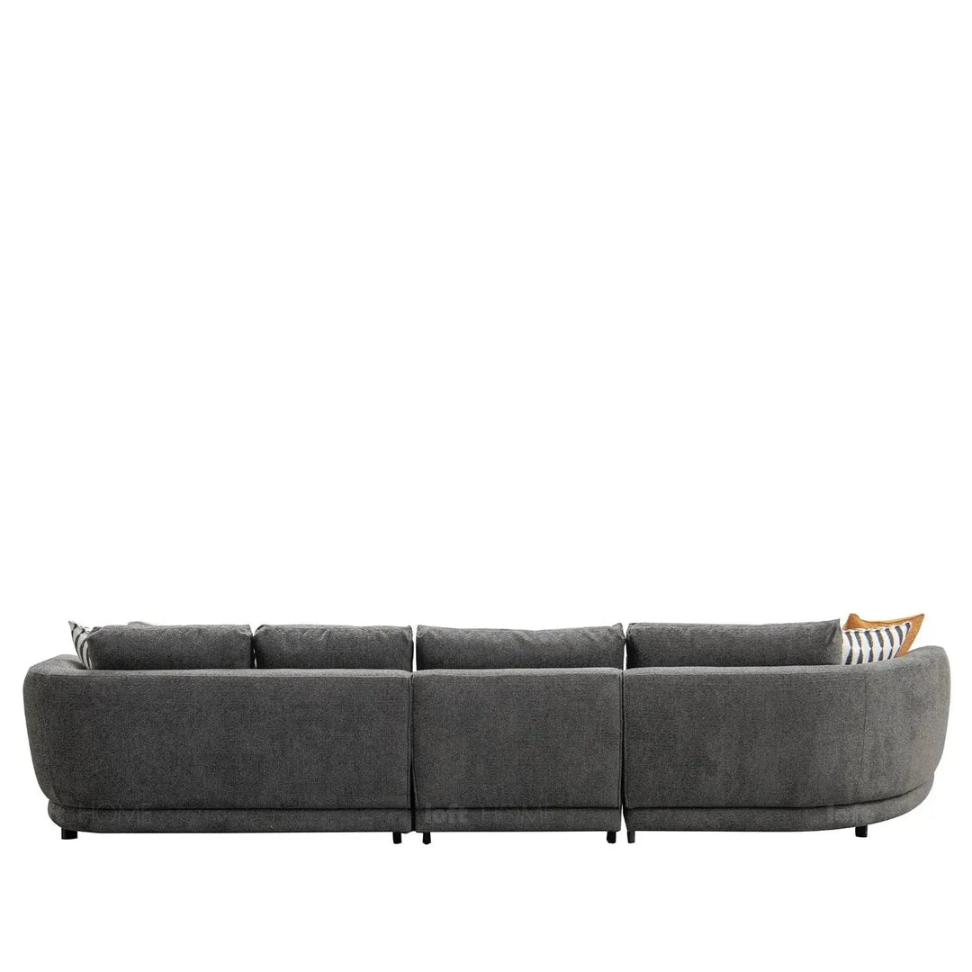 Modern mixed weave fabric l shape sectional sofa asce 4+l color swatches.