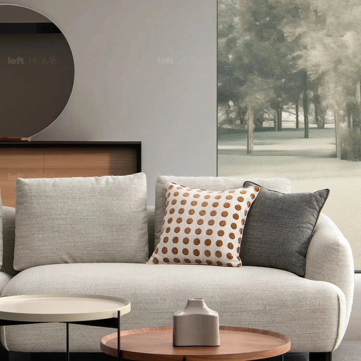 Modern mixed weave fabric l shape sectional sofa refuge 3+l environmental situation.