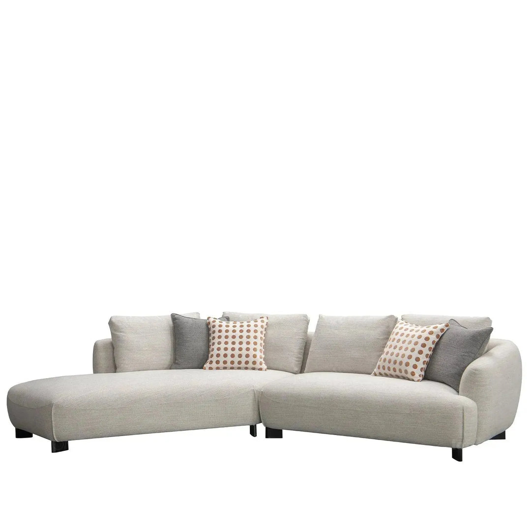Modern mixed weave fabric l shape sectional sofa refuge 3+l situational feels.