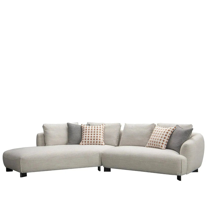 Modern mixed weave fabric l shape sectional sofa refuge 3+l situational feels.