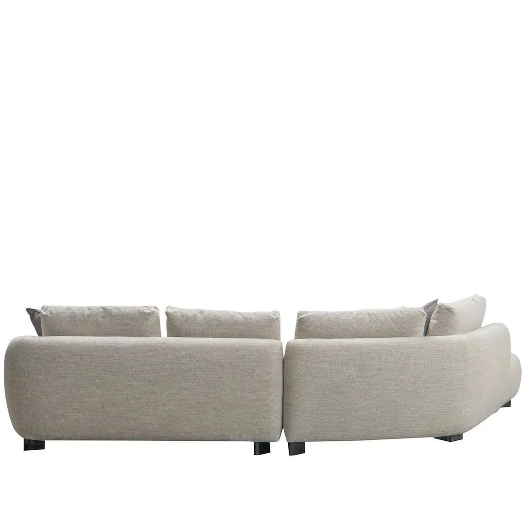 Modern mixed weave fabric l shape sectional sofa refuge 3+l layered structure.