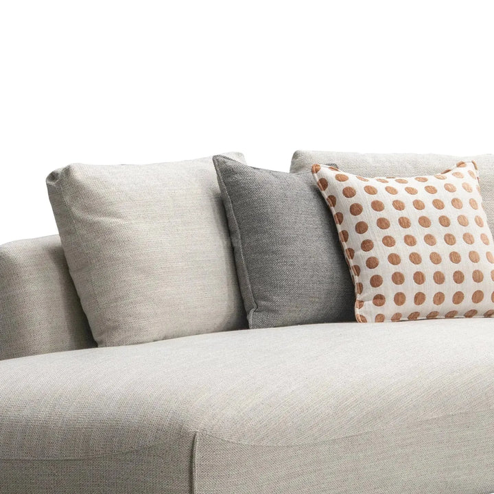 Modern mixed weave fabric l shape sectional sofa refuge 3+l in real life style.