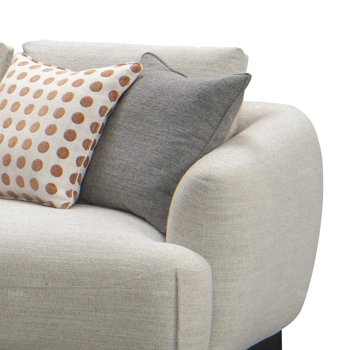 Modern mixed weave fabric l shape sectional sofa refuge 3+l in details.