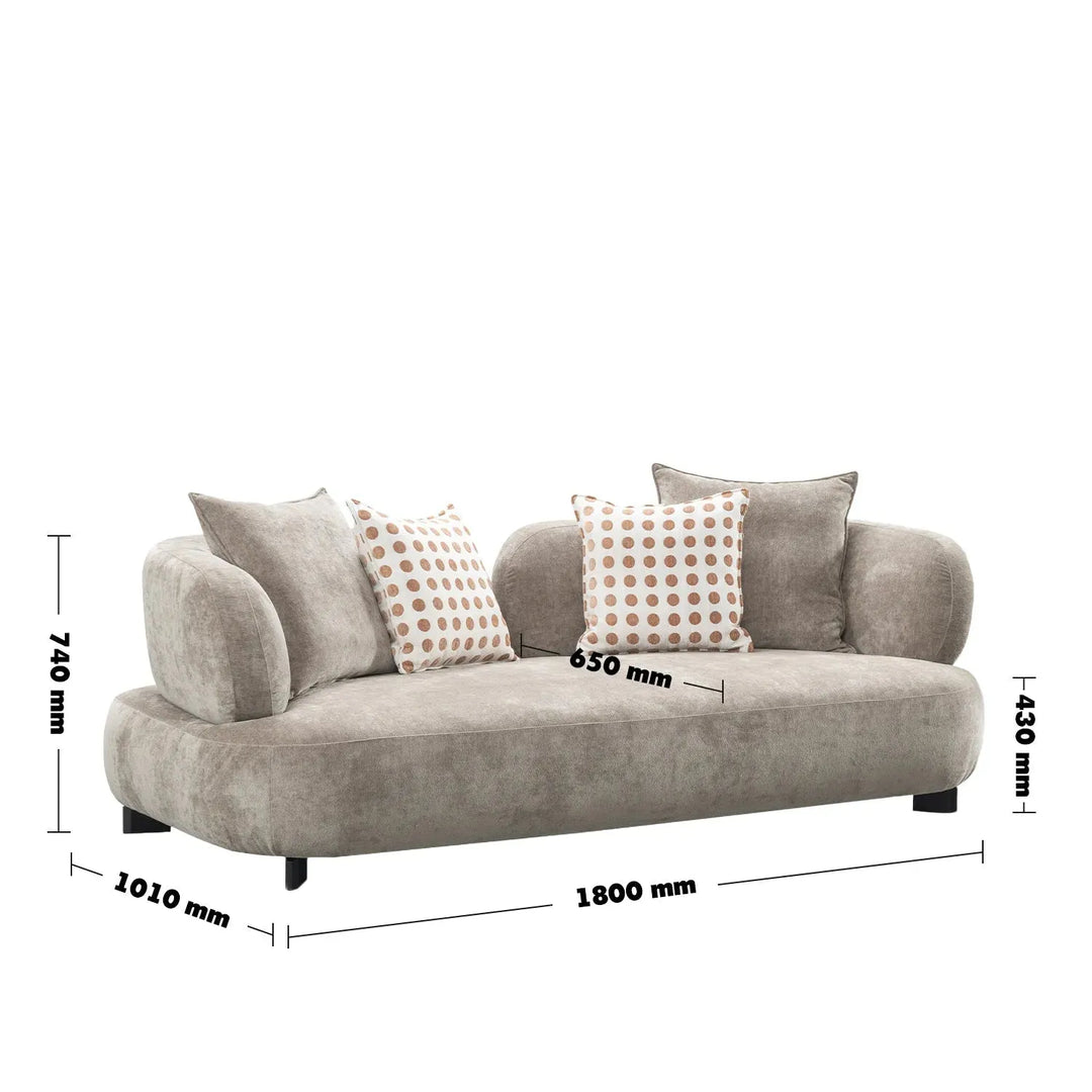 Cream sherpa fabric 2 seater sofa calyx size charts.