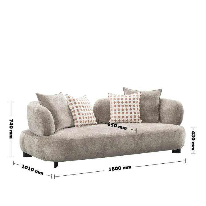 Cream sherpa fabric 2 seater sofa calyx size charts.