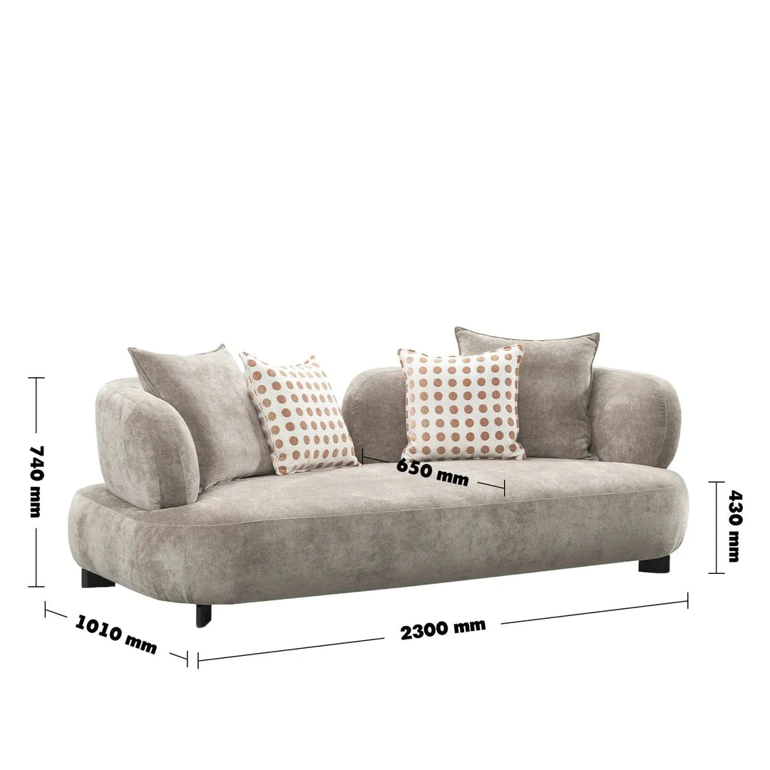 Cream sherpa fabric 3 seater sofa calyx size charts.