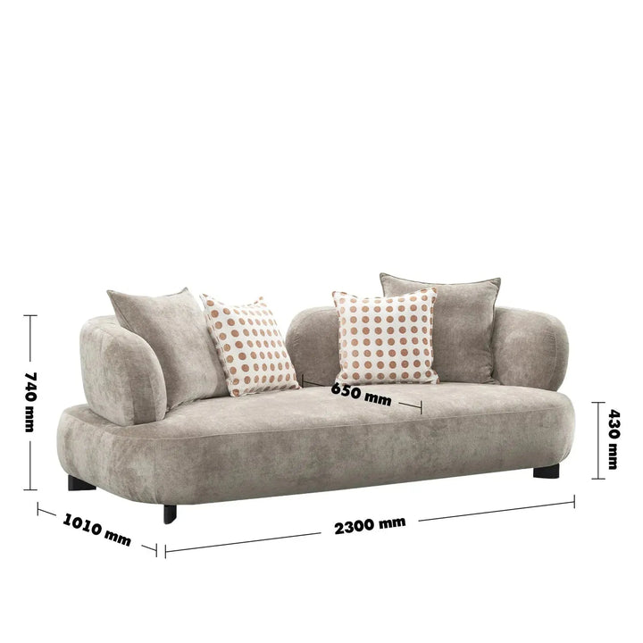 Cream sherpa fabric 3 seater sofa calyx size charts.