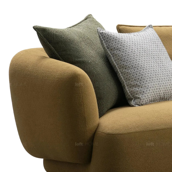 Modern sherpa fabric 4 seater sofa berlin in real life style.