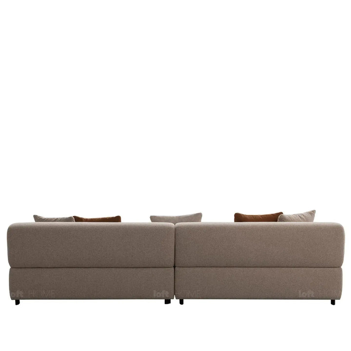 Minimalist sherpa fabric 4 seater sofa noble material variants.