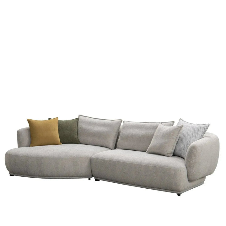 Modern sherpa fabric l shape sectional sofa granitova 3+l color swatches.