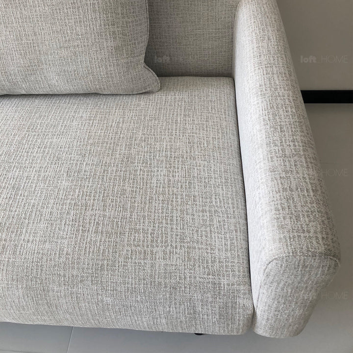 Minimalist fabric 3.5 seater sofa ann detail 4.