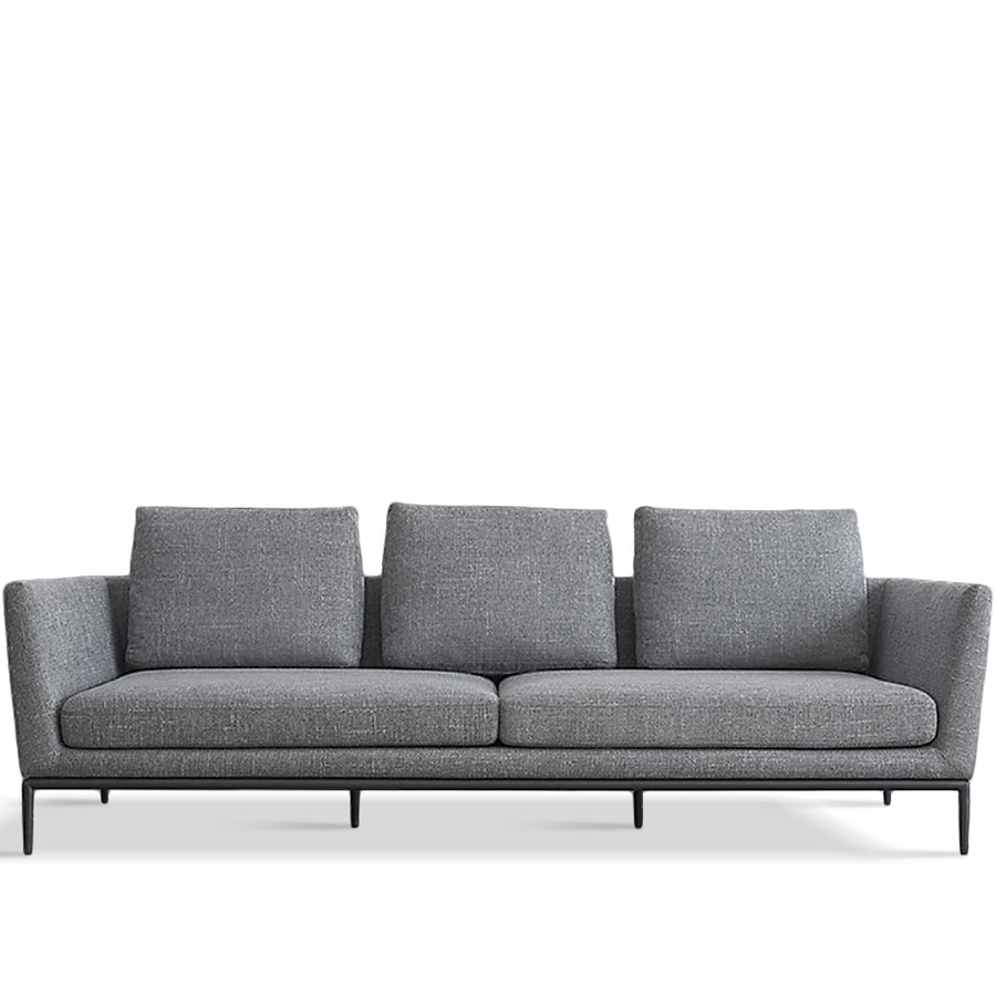 Minimalist Fabric 3 Seater Sofa GRACE White Background