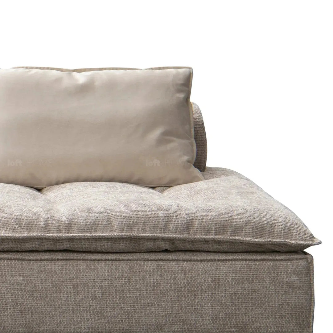 Modern mixed weave fabric 5 seater sofa aumn material variants.