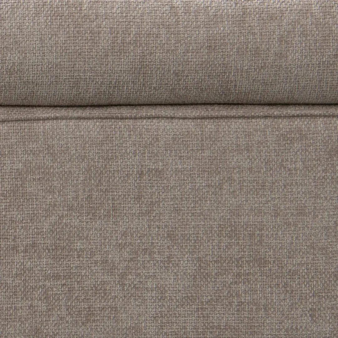 Modern mixed weave fabric 5 seater sofa aumn in details.
