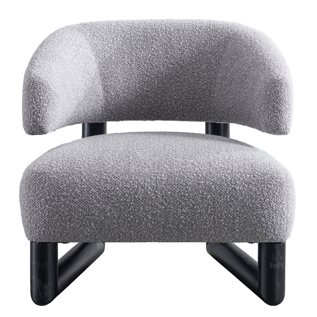 Modern boucle fabric 1 seater sofa miroo material variants.