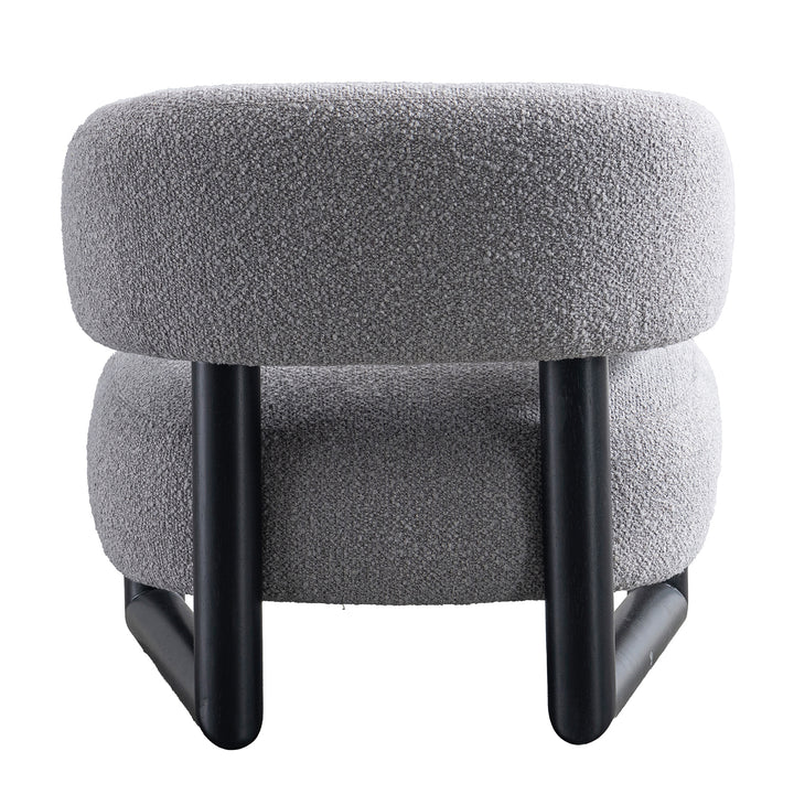 Modern boucle fabric 1 seater sofa miroo in real life style.