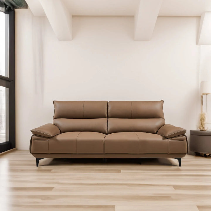 Modern genuine leather sofa 2 seater kuka primary product view.