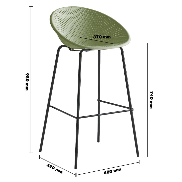 Contemporary plastic bar chair europa size charts.