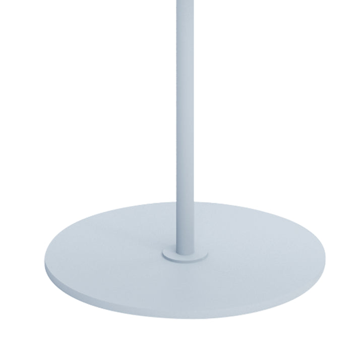 Contemporary steel side table flower in still life.