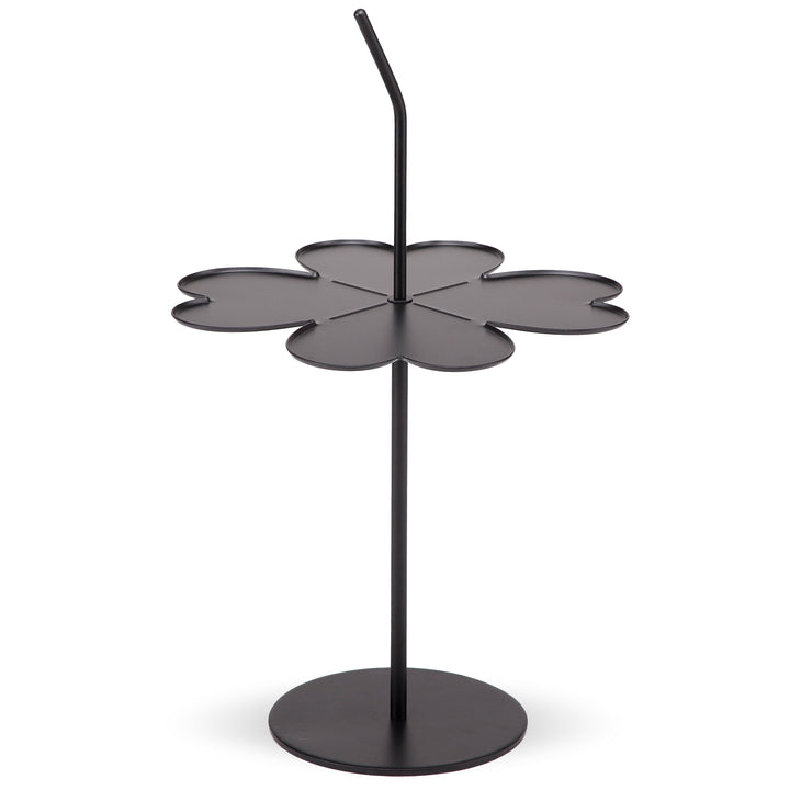 Contemporary steel side table flower situational feels.