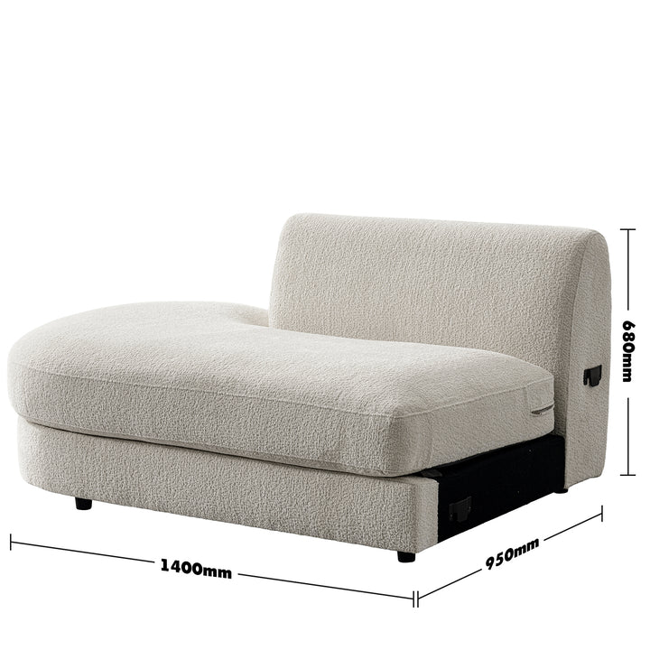 Minimalist velvet fabric modular chaise 2 seater sofa fable size charts.