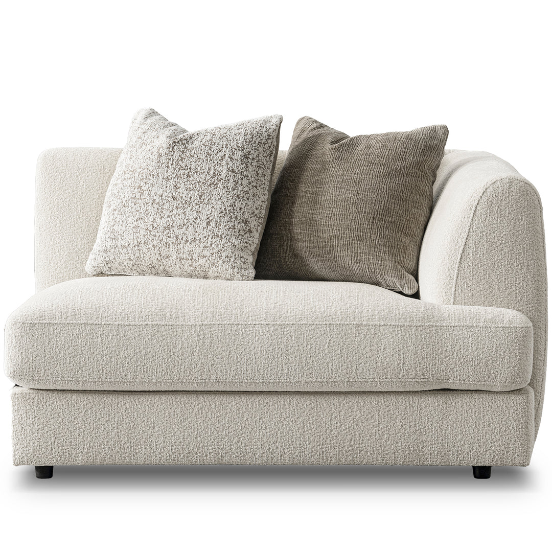 Minimalist velvet fabric modular corner 1 seater sofa fable situational feels.