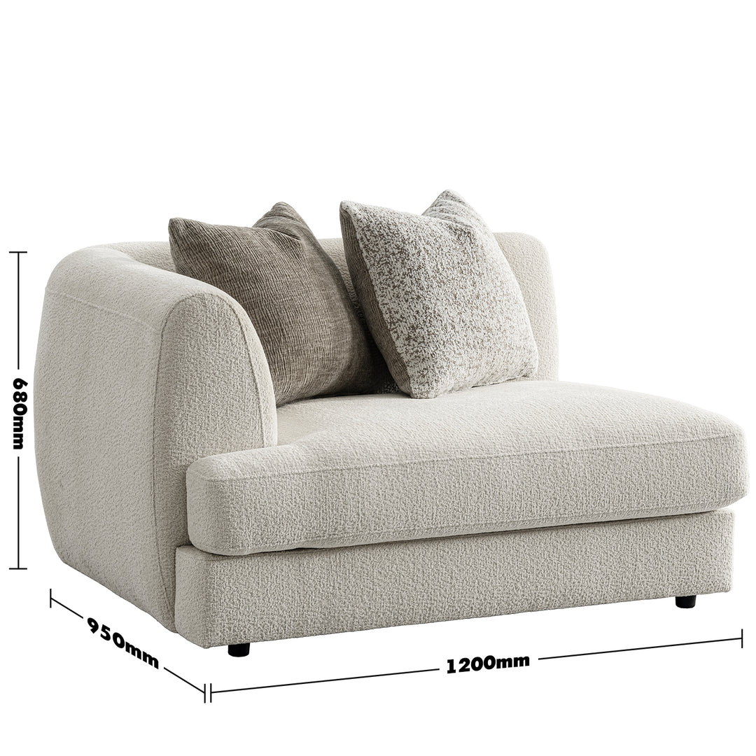 Minimalist velvet fabric modular corner 1 seater sofa fable size charts.