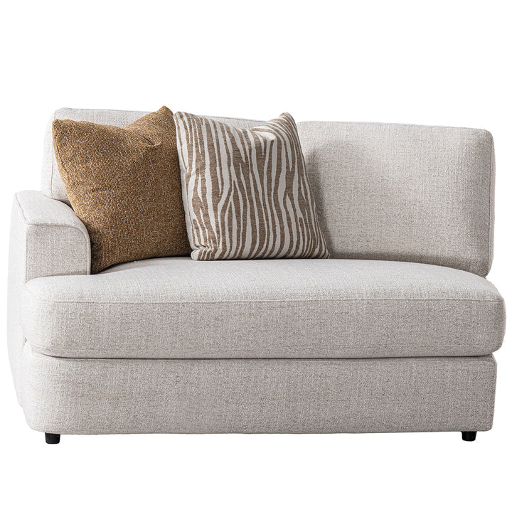Modern mixed weave fabric chaise 2 seater sofa lucent environmental situation.