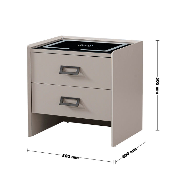 Modern plywood tempered glass electional function side table pixo size charts.