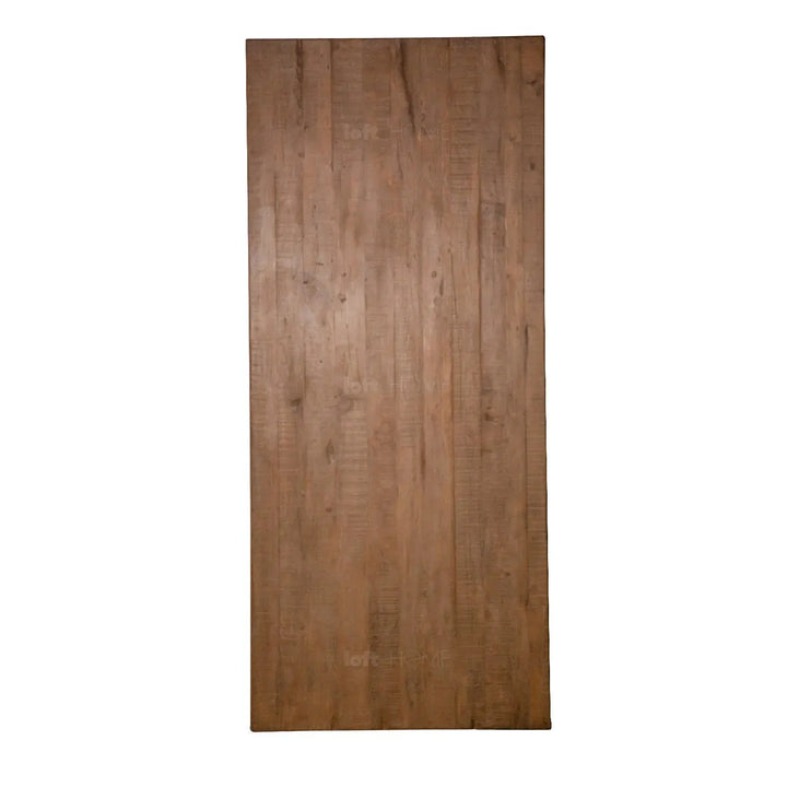 Rustic pine wood dining table barn material variants.